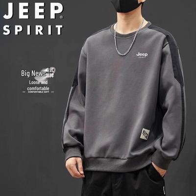 JEEP SPIRIT Herr Casual Pullover Sweatshirt