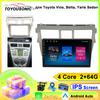 Car Android For Toyota Vios Yaris 2007 2008 -2012 GPS Navigation Auto Radio Multimedia Video Player Touch Screen 2DIN