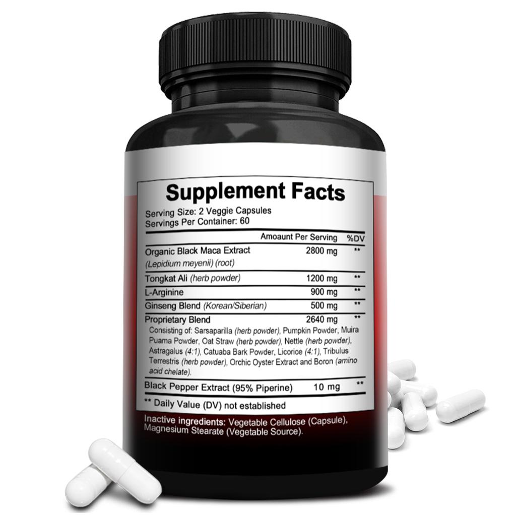 Cápsula de Maca Negra 8050mg Suplemento Dietético 120 Cápsulas