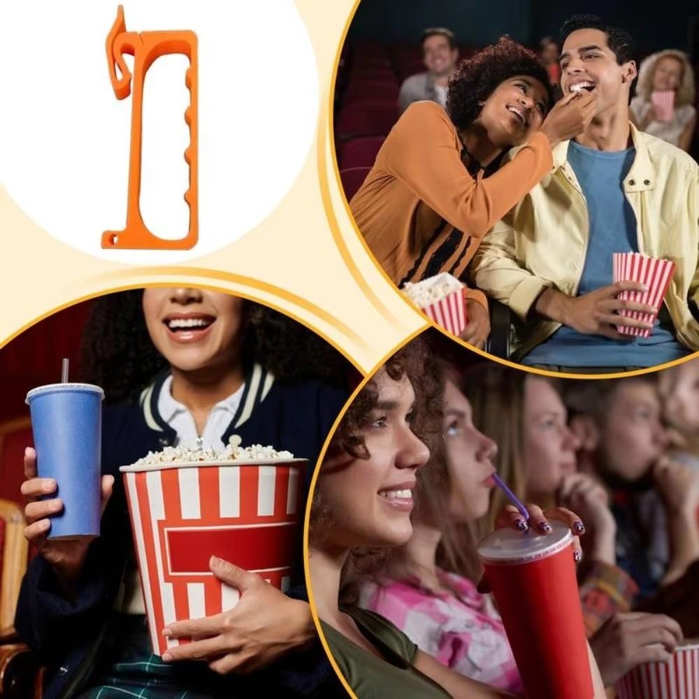 Suport gustări Găleată popcorn Mâner Portabil Suport orez expandat Suport gustări mâini libere Cinema