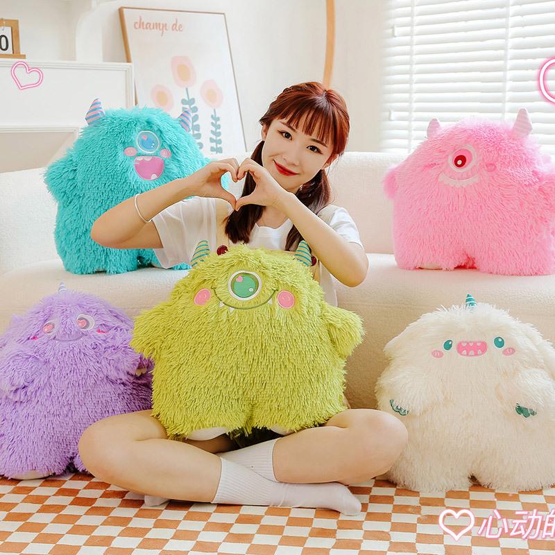 Little Monster Coral Plush Toy Animal Children Girl Gift Cute Doll Sleeping Pillow Large