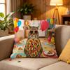 Funny Cat Eating Pizza pillow cover sofa cushion cover home room decoration children gift