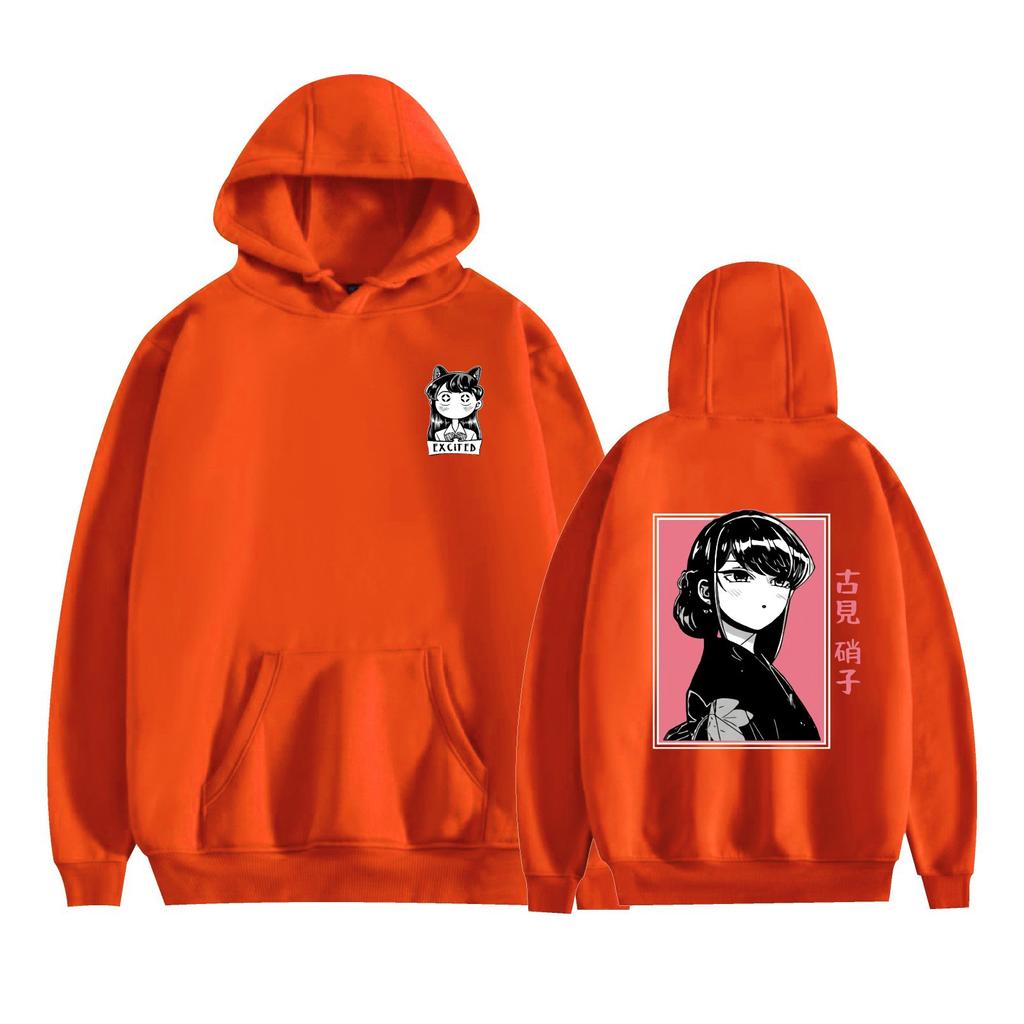 Komi Anime Hoodie Herbst Winter Fleece Streetwear Oberteile