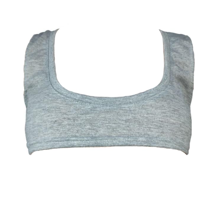 

DOKiDOKi Ultra-Short Sleeveless T-Shirt (Gray) - Sexy, Minimalist Underbust Coverage, Sheer Cut and Sew Top, Size M [Parallel Import]
