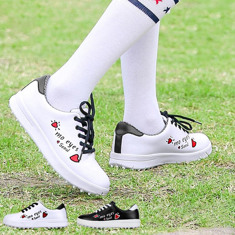 PGM Kid Girl Golf Shoes Size 30-36 Soft Comfortable Outdoor Casual Sneakers  Breathable Walking Shoes Luxury Womens Sneakers