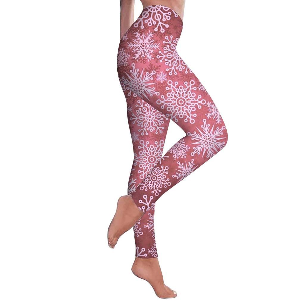 Buy Women's Pants Sexy Snowflake Print 