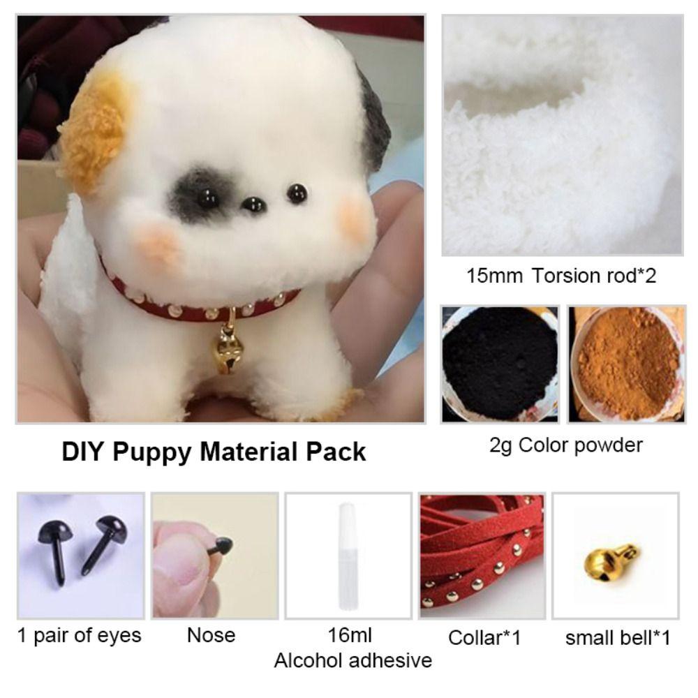 Dog Dog Plush Twist Stick Felt Strip Plush Wool Iron Wire Thread  DIY Gift