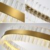 Luxemburg Crystal Prisms - Chandelier 60cm, LED 40W, Brass Gold Ring 3 Colors