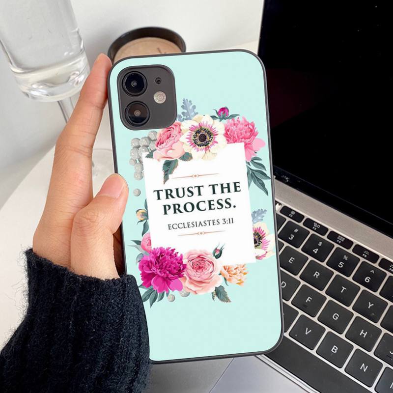 Bible Verse Philippians Jesus Christ Christian Phone Case for iPhone 11 12 13 Mini Pro XS MAX 8 7 6 6S Plus X 5S SE 2020 XR