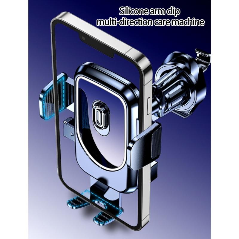 Anti Shake Car Phone Mount Easy Installation Spirals Hook for Stable Navigation 360 Degree Viewing Portrait Landscape