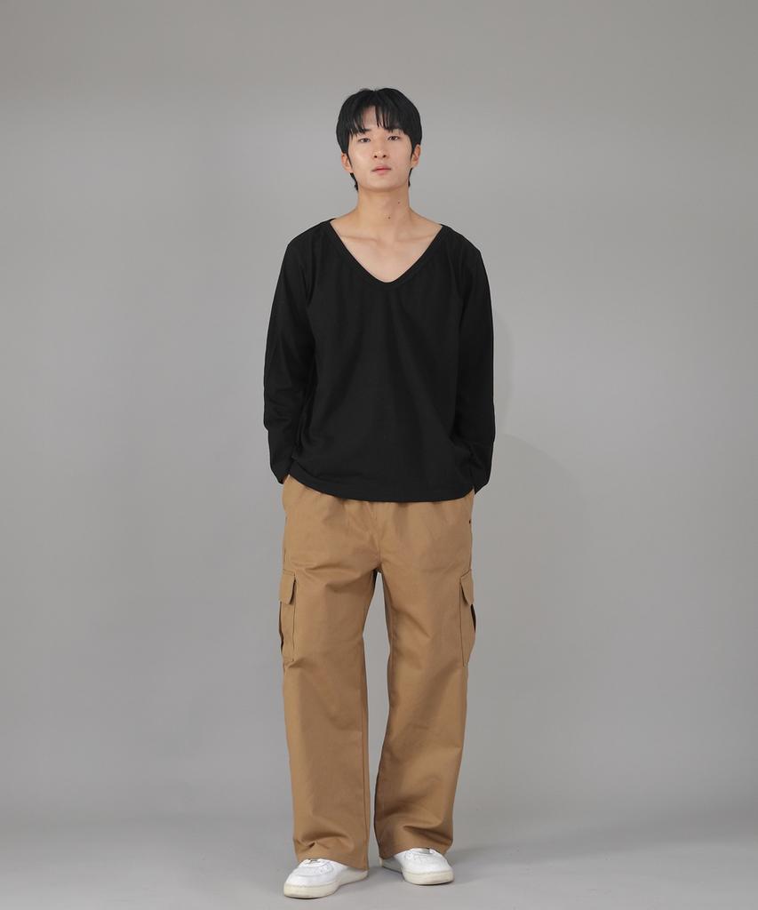 Seinteukeulu Rivet Fix Ex Wide Cargo Pants Rec-360 Camel