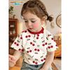 2026 Girl Clothes Summer Cartoon Fruit Print Children's Clothing Girl T-Shirt Short Sleeve Child T-Shirt Summer Clothes Girl Top