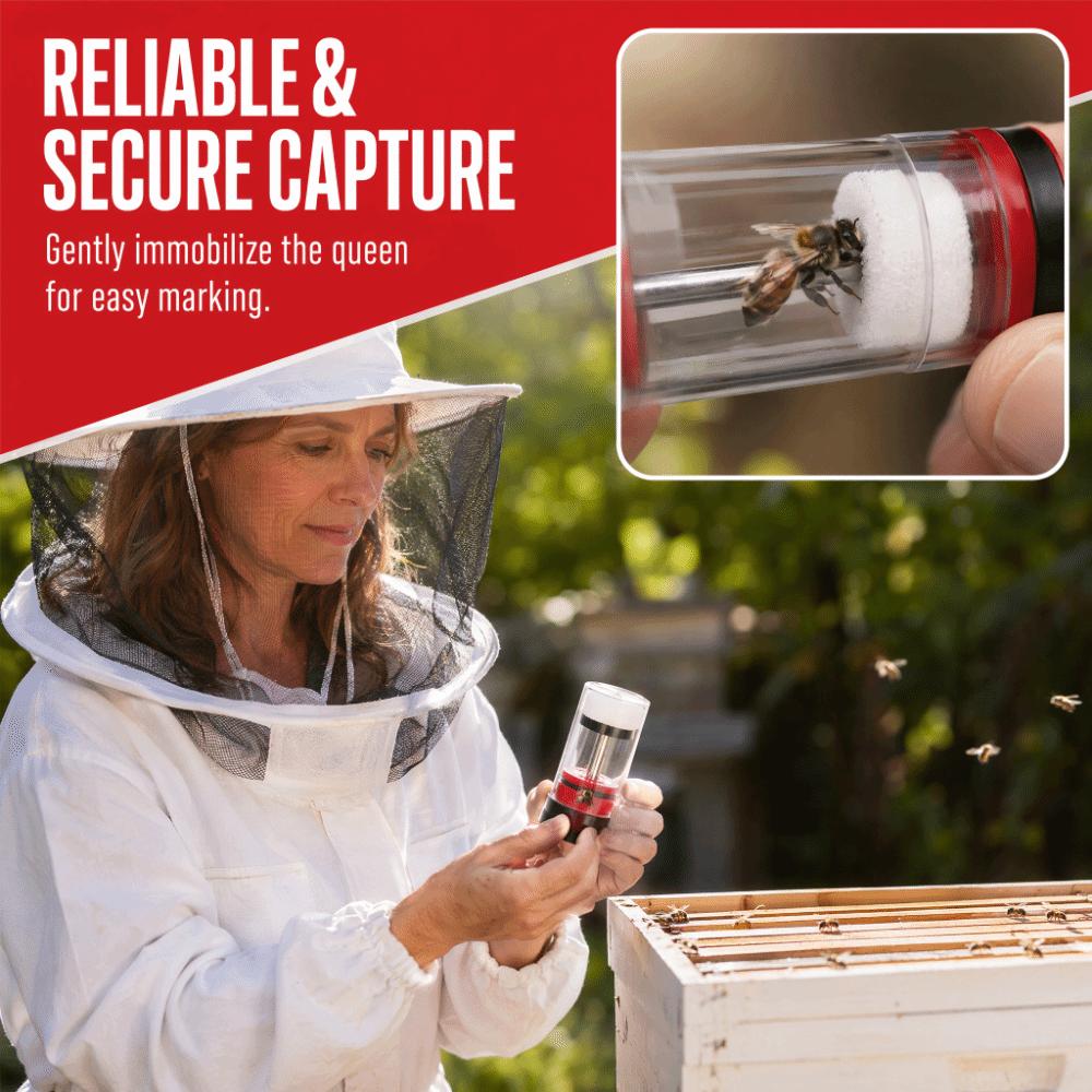 Red Queen Bee Marking Bottle Plastic Queen Bee Marking Tube Queen Bee Marker Tube Beekeepers