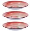 Nostalgic Theme Round Enamel Plate Old-fashioned Food Storage Tray Iron Enamel Dish Plate  Bread
