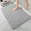 Matte rutschfeste Teppiche Kopfsteinpflaster geprägt Badezimmer Bad in Waschbecken Badewanne Seitenboden Teppich Duschraum Fußmatte Memory Foam