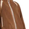 UGG Color Block Striped Zip Long Sleeve Jacket Women Jackets Brown 1161670-CHE