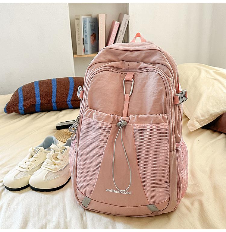 Schoolbag New Men's and Women's Outdoor Cycling Bag Hiking Backpack Personalized Large Capacity Breast Bag Tide Sports Backpack