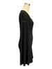 Autumn Bell Sleeve Slit Solid Color Lace Patchwork Square Neck Bodycon Dress Mature Style French Retro Patchwork Slim Sexy Elegant Women Maxi Dress