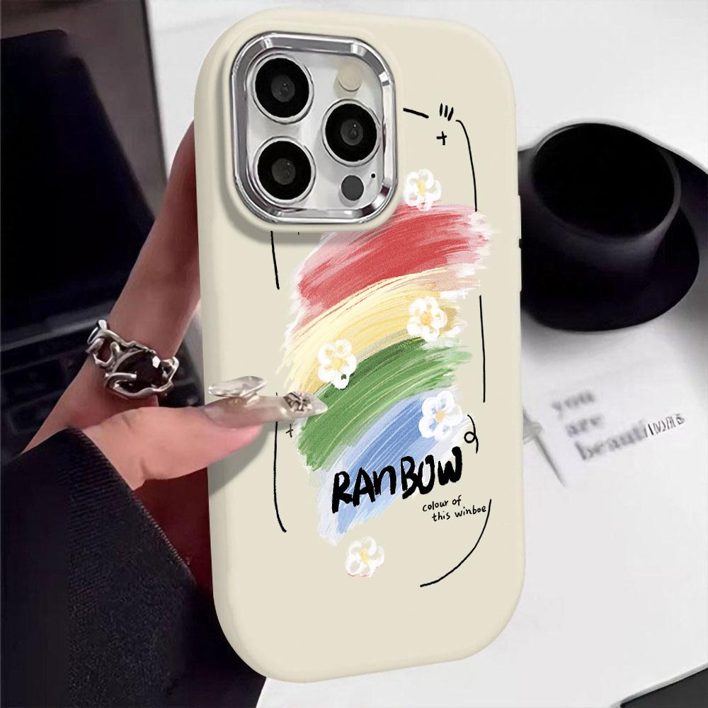 Silicone Phone Case For iPhone 11 15 16 Pro Max 13 14 12 15promax 16promax 13promax Shockproof Love Heart Funda Covers Bumper