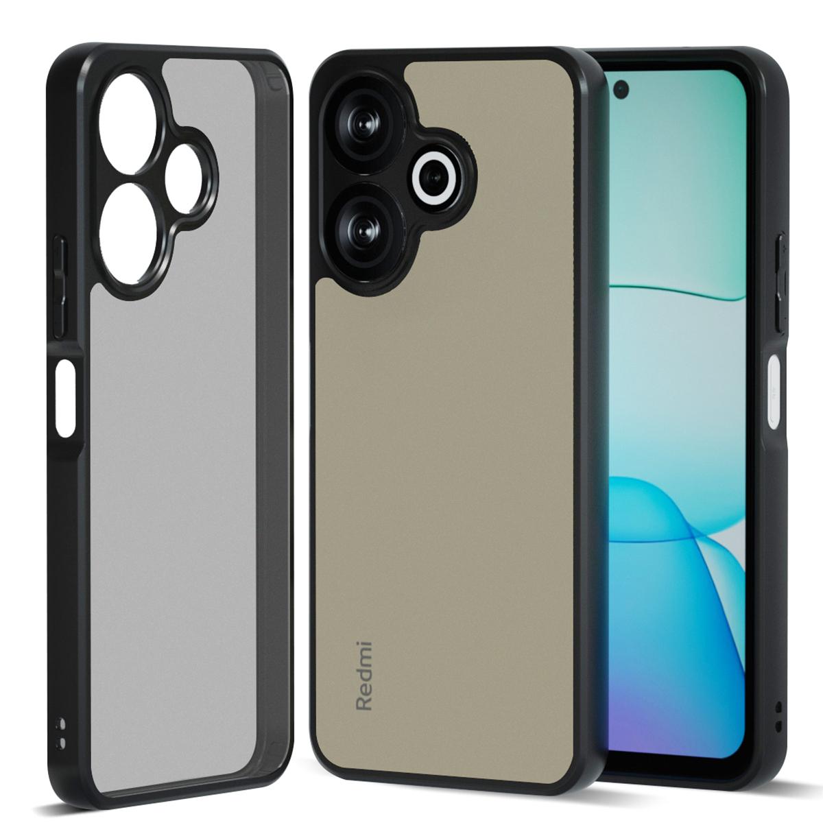 IBMRS For Xiaomi Redmi 13 5G/4G Case Hybrid 2 in 1 Soft TPU Hard PC Phone Cover A
