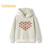 Balabala Girls' Festive Hooded Long Sleeve Sweatshirt