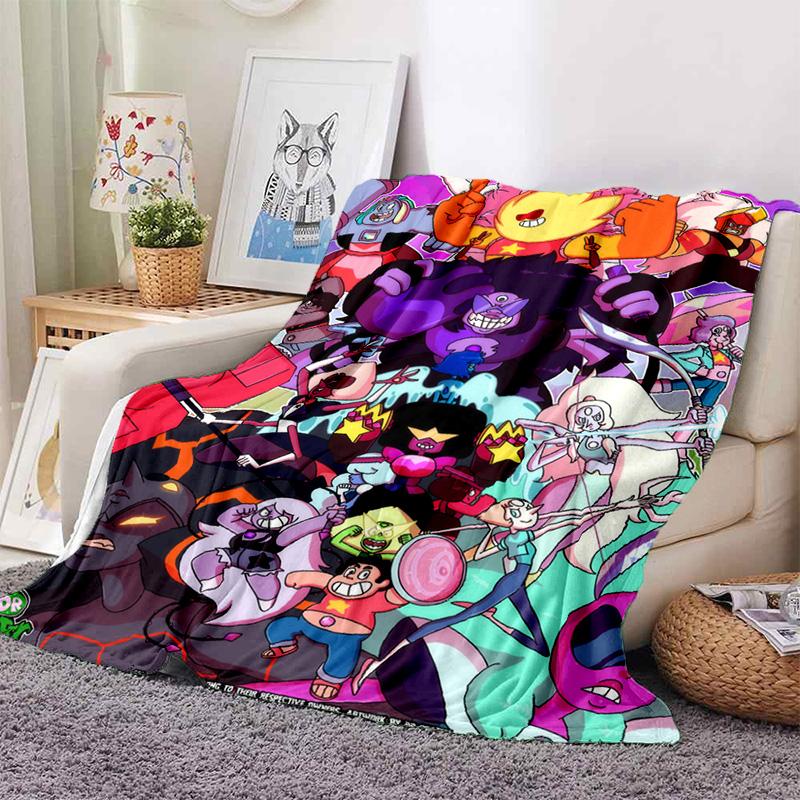 Soft Warm Anime Curly Hair Steven Universe Living Room Sofa Cover Carpet for Beds Decoration and Picnic Blanket for Kids
