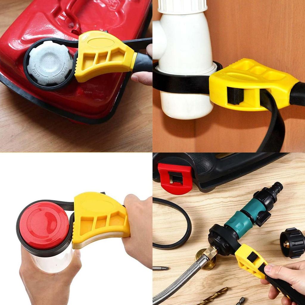 PAVIKE Belt Wrench Oil Filter Wrench Bottle Lid Opener Lid