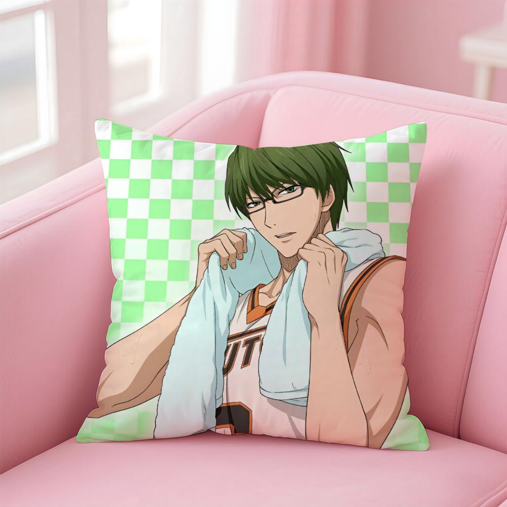 Hot Anime K-Kuroko'S Basketball Cushion Cover Pillowcase Short Plush Invisible Zipper Room Sofa Cushion Cover
