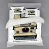 Camera Duvet Cover Set for Kids Teens Queen Lightweight Down Quilt Covers Bedroom Decor 2 Pillowcases 1 Duvet Cover No Comforter
