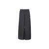adidas Originals Logo Print Straight Leg High Waist Vintage Loose Casual Pants Women Pants Black IP7137