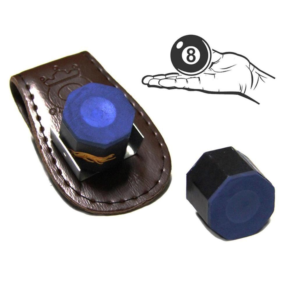 Oily Chalk Pouch Magnetic Chalk Bag Billiards Cue Chalk Clip Chalk Clip Case Leather Chalk Holder
