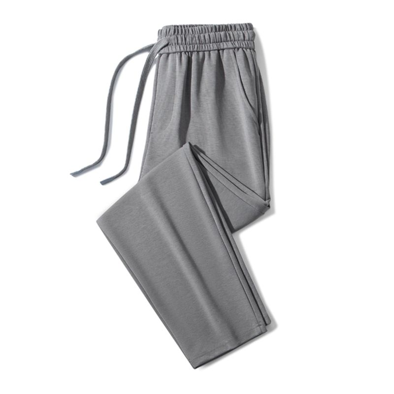 Export Export Tail Goods Tencel Drape Casual Straight Trousers Men's Summer Thin Ice Silk Elastic plus Size Air Conditioning Pants