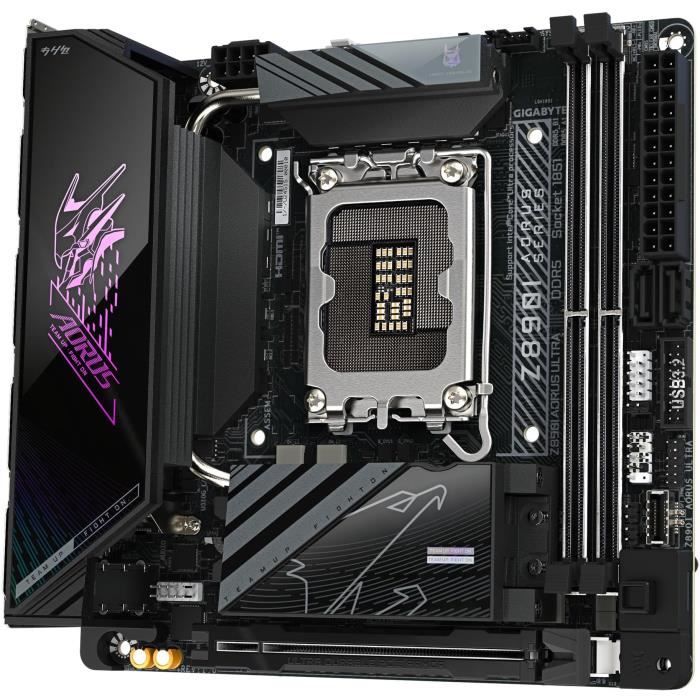 Carte mère - gigabyte - z890i aorus ultra - format mini-itx - chipset intel z890 - wifi 7 intégré