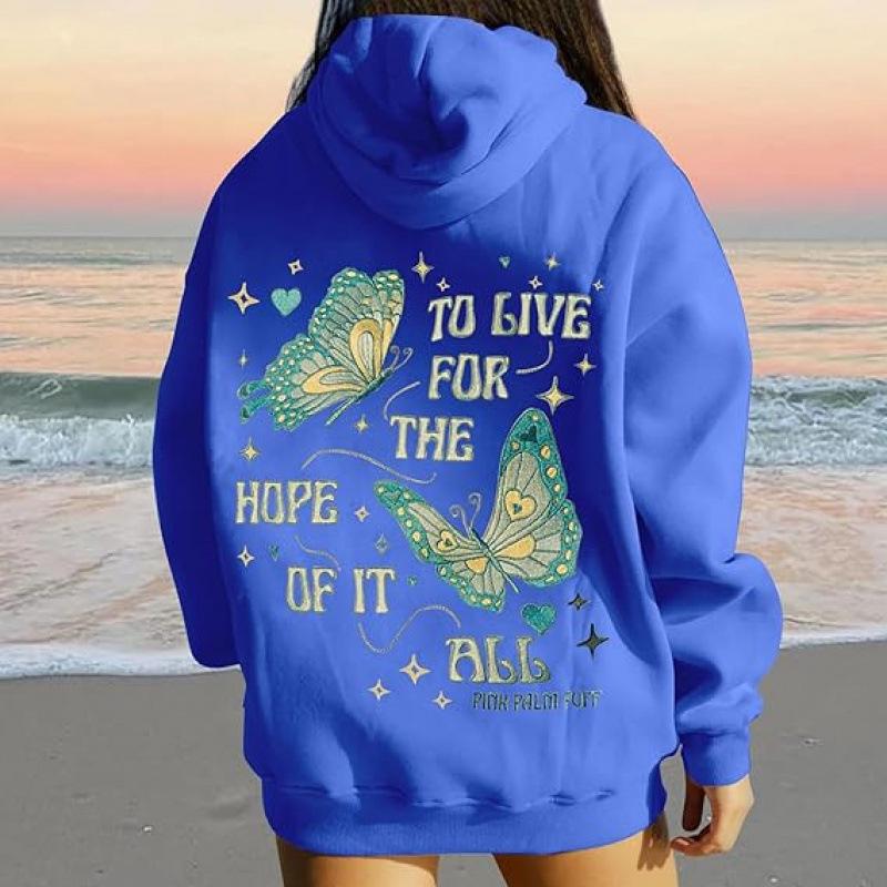 Hopeful Dreams Drop Shoulder Ribbed Hoodie