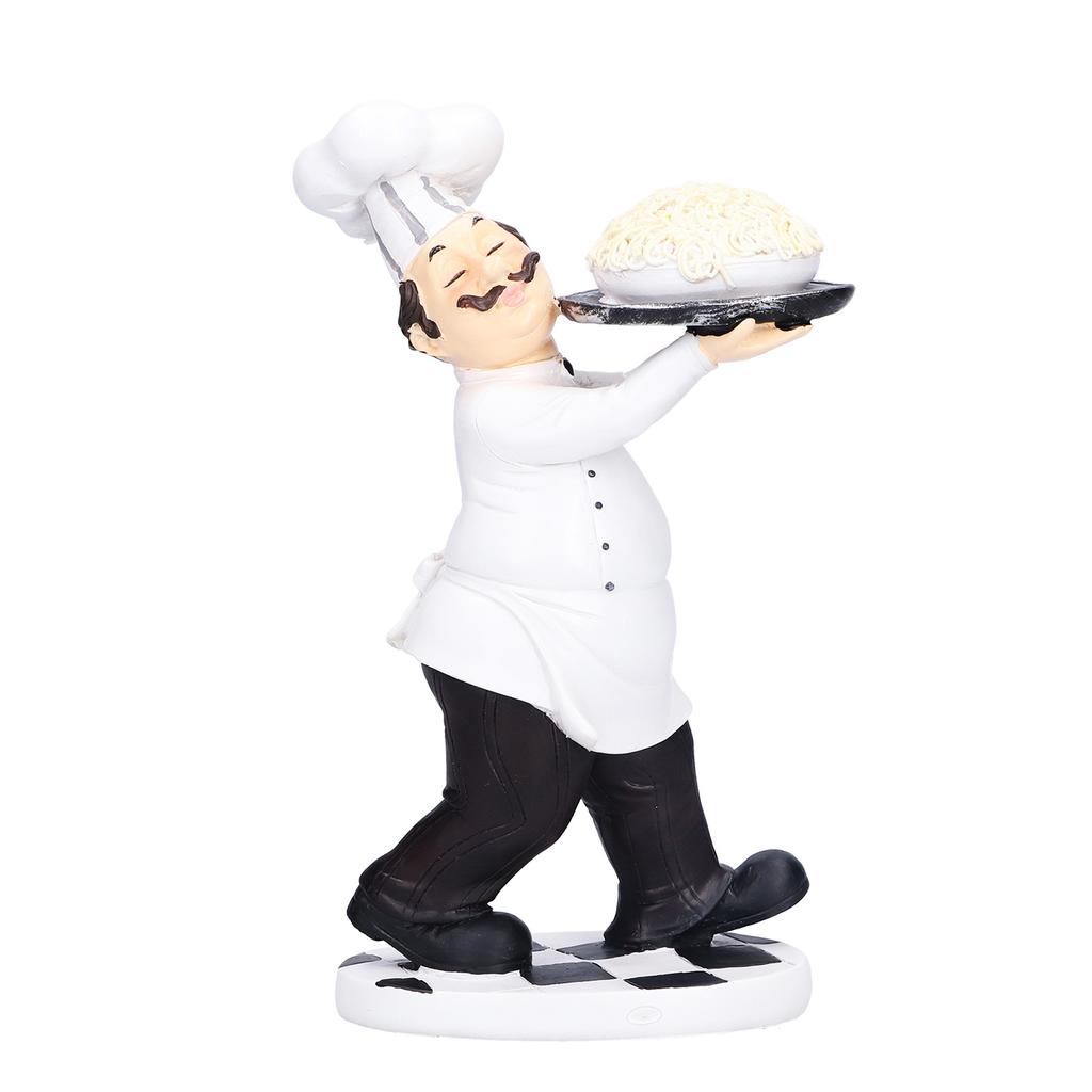 Mini Chef Shape Decoration Cute Chef Figurine for Home Restaurant Cake Shop Decoration