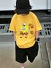 Funny SpongeBob Kids Short Sleeve T Shirt Summer Cute Cartoon Crewneck Boys Girls 3-14