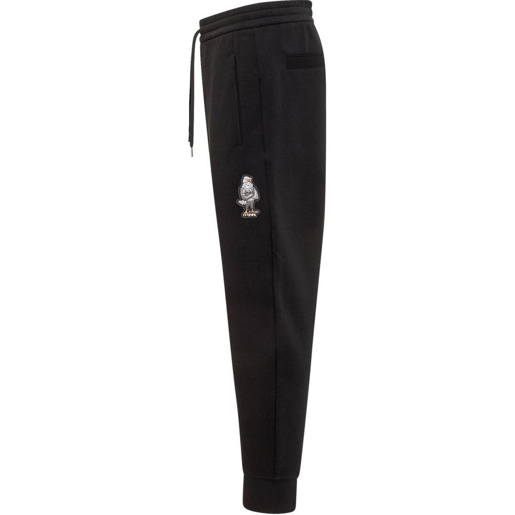 Emporio Armani Ss22 Solid Color Drawstring Loose Casual Tapered Knit Sweatpants Men bottoms Black 3L1PFS-1JHSZ-0999