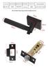 Matte Black Zinc Alloy Indoor Door Lever Lock with Knurled Handle Pattern