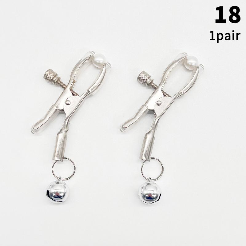 1 Pair Adult Nipple Clamps Metal Milk Clip Breast Clitoris Massage Sex Toy for Couples Novelty Lover Game Female Sex Toys