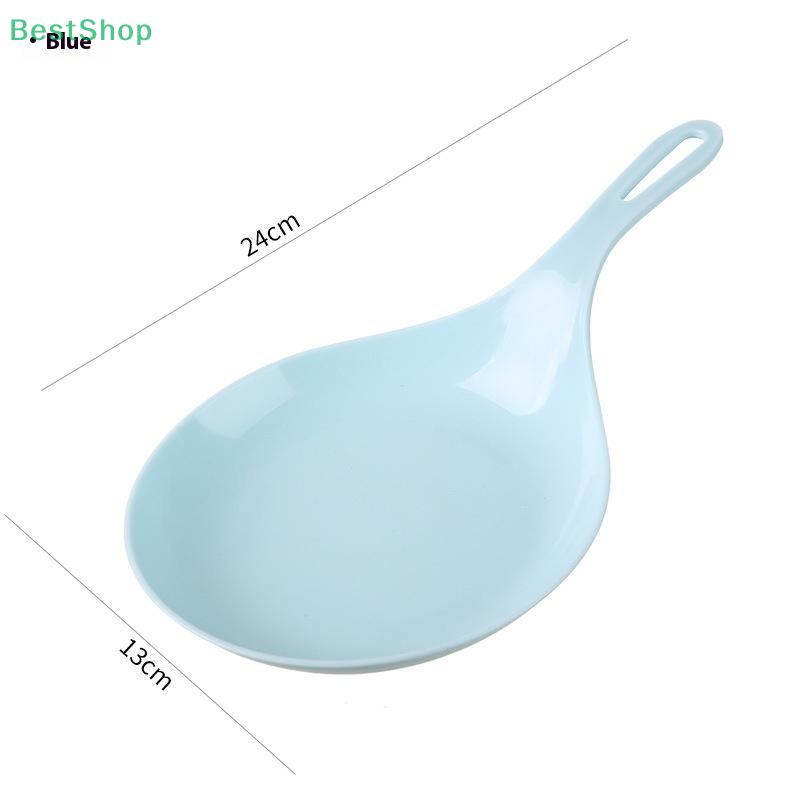 Korean-style Large Spoon With Handle For Holding Bone Disc And Serving Plate With Handle