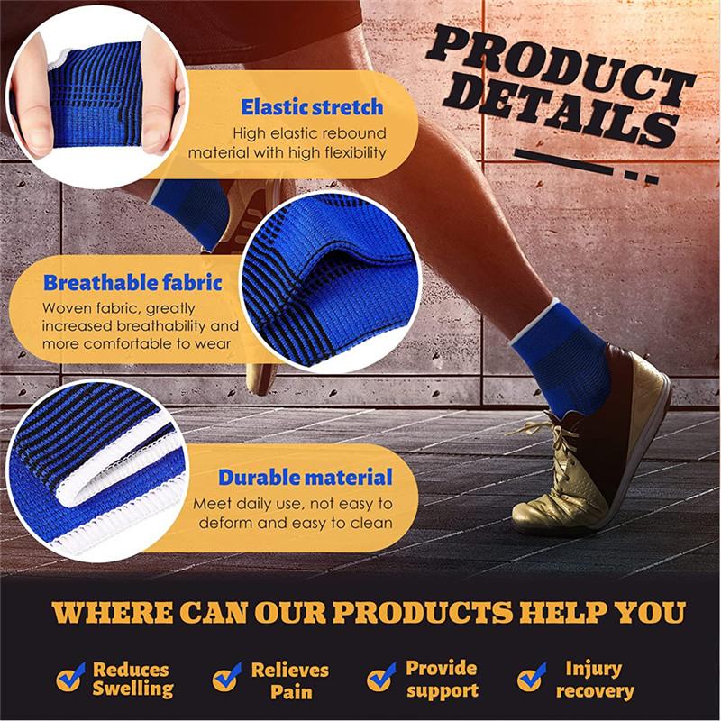 1 Pair Super Soft Ankle Support Protection Gym Running Protection Foot Bandage Elastic Ankle Brace Guard Sport Fitness Support