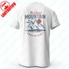 Herren Wandern Outdoor T-Shirt mit doppeltem Druckdesign Baumwoll-T-Shirts für Männer Frauen Unisex Erwachsene Sportbekleidung Bedruckte T-Shirt-Tops