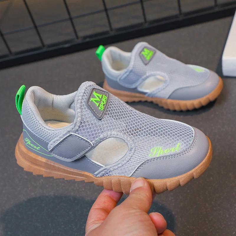 Fashion Sneakers for Boys Summer Sports Sandals Little Girls Hollow Breathable Running Shoes Children Summer Sneaker G06062