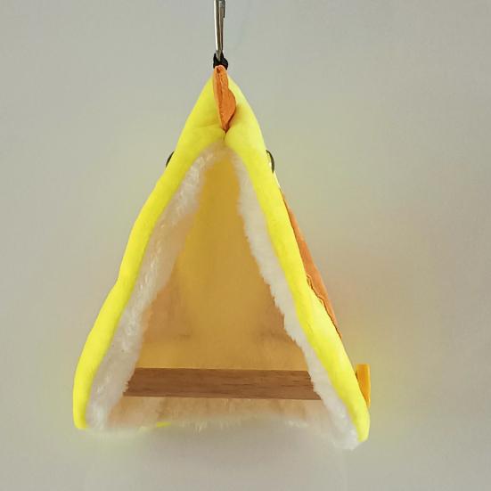 Yousheng Cute Bird Blanket with Hanging Rope Nest Bed Soft Comfortable Non-deformation Cuddle Nest Hanging Toy for Parrots Budgies
