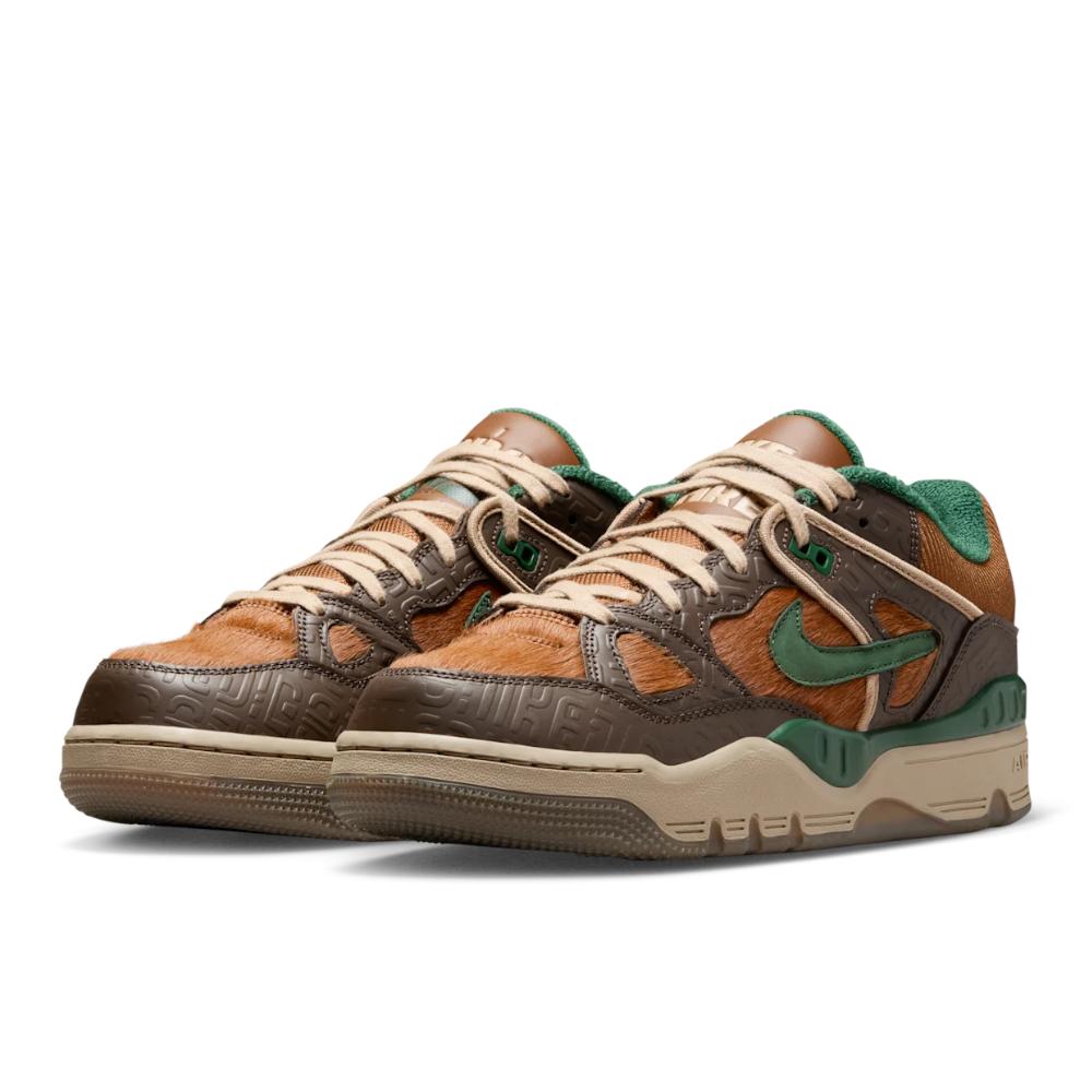 Nigo x Nike Air Force 3 Low Baroque Brown Fir Unisex Sneaker Hanf Pekannuss HQ0260-201