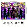 Disco 70s Party Backdrop - Vibrant Neon Retro Decor - Decades of Photographic Fun - Reusable and Durable