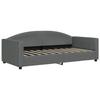 VidaXL Lit de repos gris foncé 90x190 cm tissu 354122