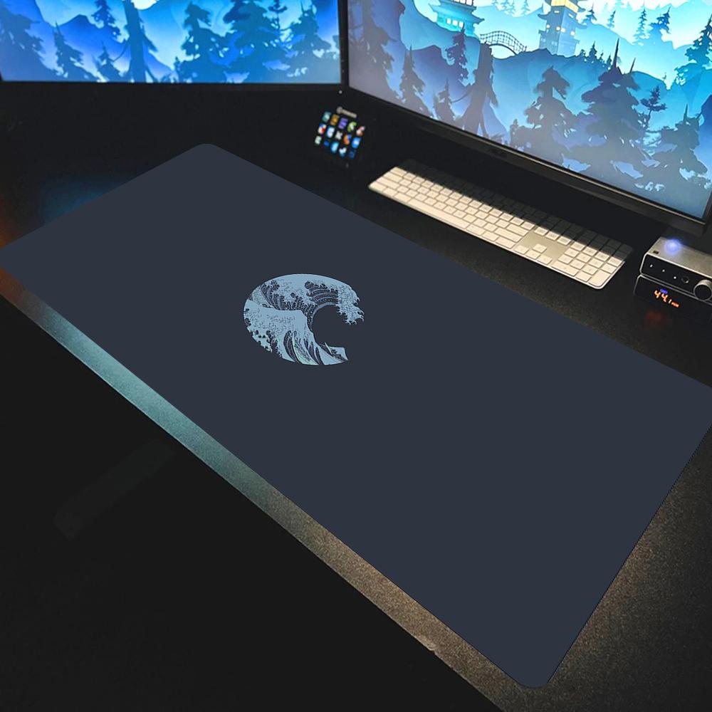 Tappetino Mouse Onde Giapponesi Professionale E-sports Giocatori Velocità Gaming Gomma Tastiera Notbook Tappetino Scrivania Cool PC Accessori Mousepad