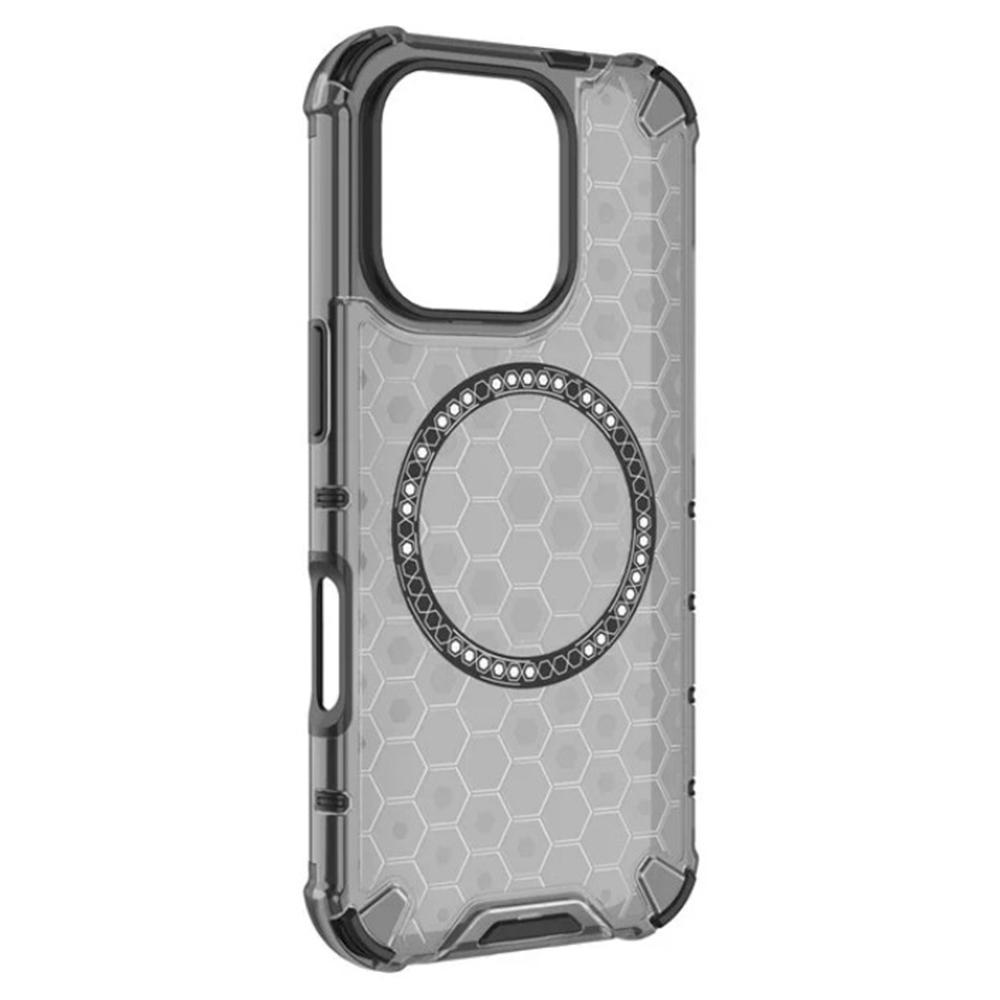 WANLONFENG FC Series For iPhone 16 Pro Max Case Compatible with MagSafe TPU+PC Phone Cover with Tempered Glass Film (Big Lens Hole)