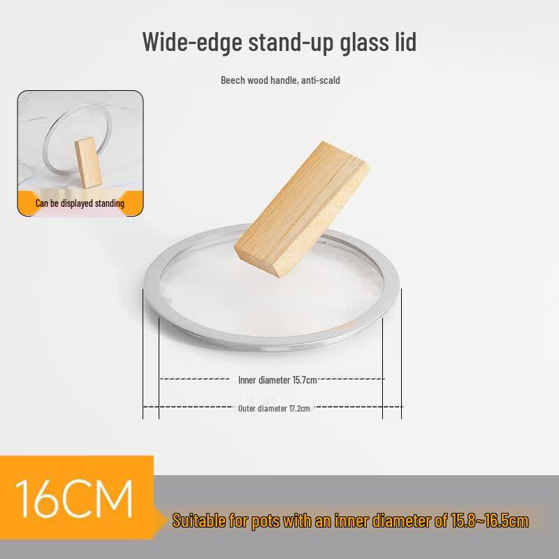 Qiwei Universal Visible Glass Steamer Pot Lid